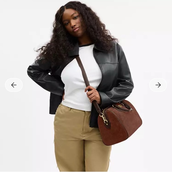 NWT Coach Suede Rowan Large Satchel Bag - Picture 12 of 15